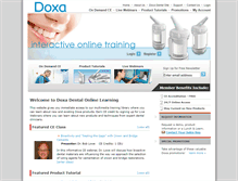 Tablet Screenshot of doxadentallearning.com